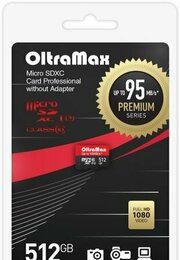 OltraMax Premium Series microSDXC 512GB OM512GCSDXC10UHS-1-PrU3 W фото
