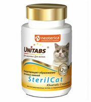 Unitabs SterilCat для кастрированных котов и стерилизованных кошек таблетки фото
